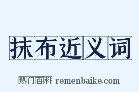 抹布近义词是什么意思的图片